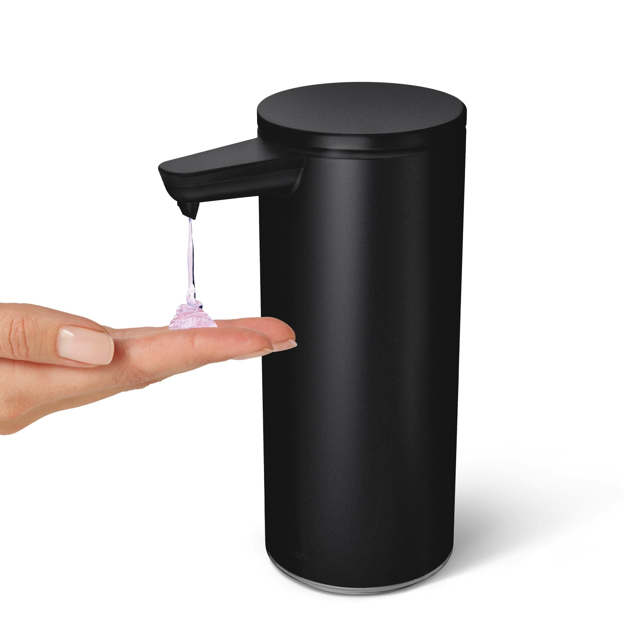 simplehuman 9 oz. Touch-Free Rechargeable Sensor Liquid Soap Pump Dispenser, Matte Black - Image 3