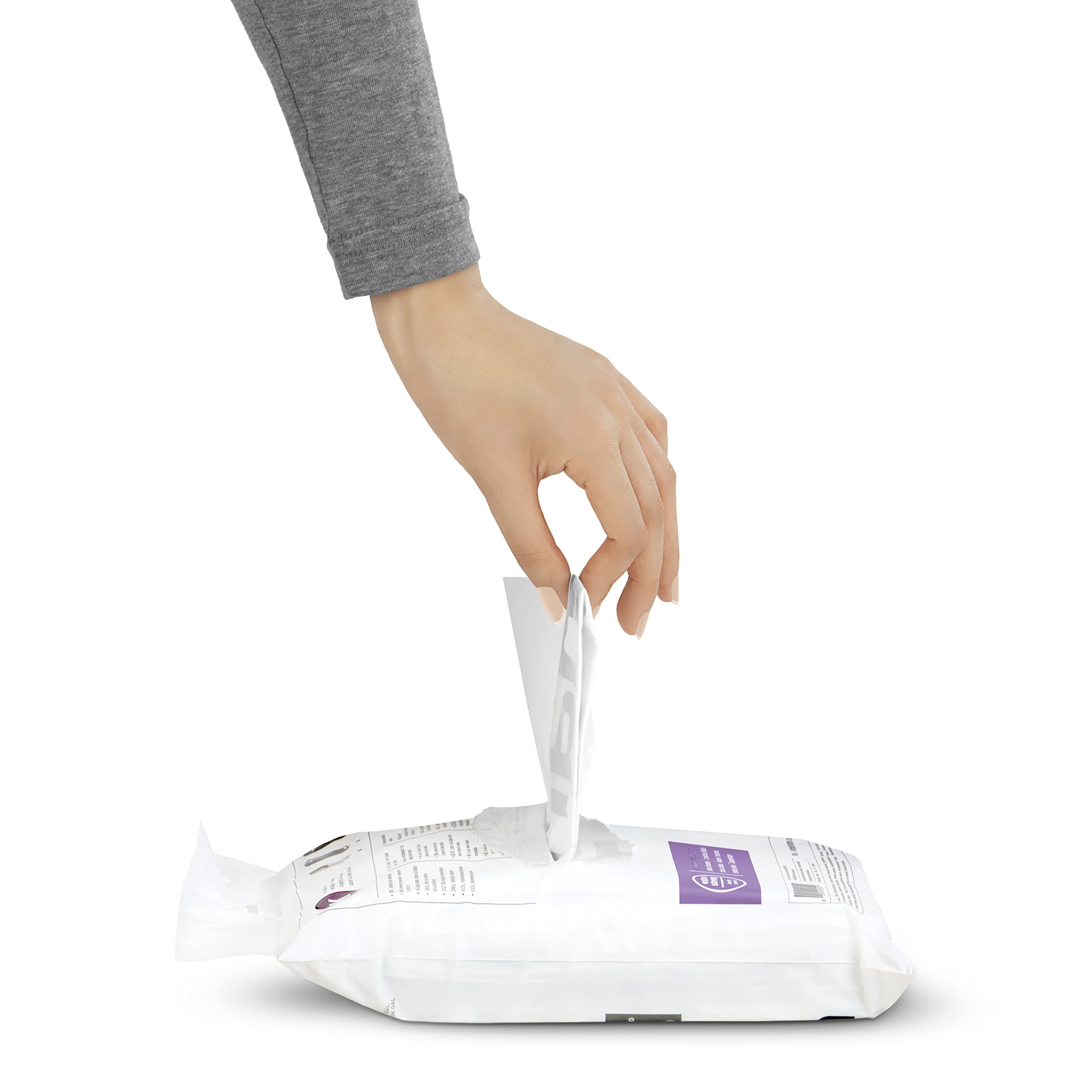 simplehuman Code U 100 Count, Dispenser Pack Custom Fit Liners, Drawstring Trash Bags, 55 Liter / 14.5 Gallon, White - Image 3