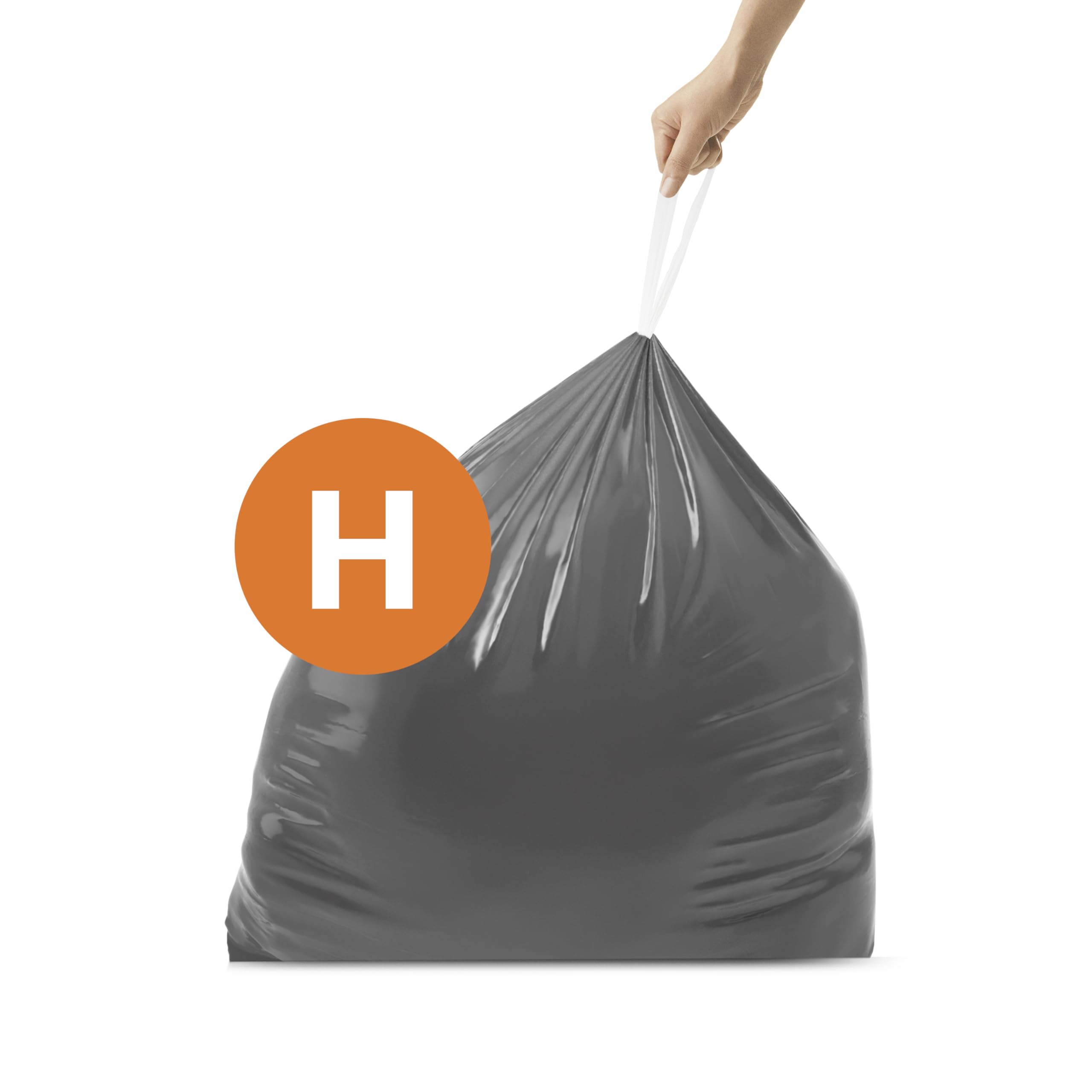 simplehuman Code H 100 Count Odorsorb Custom Fit Liners, Drawstring Odor Absorbing Trash Bags, One-by-One Mess-Free Dispense, Extra Thick & Double Seamed, 50% PCR Plastic, 30-35 Liter / 8-9 Gallon - Image 3