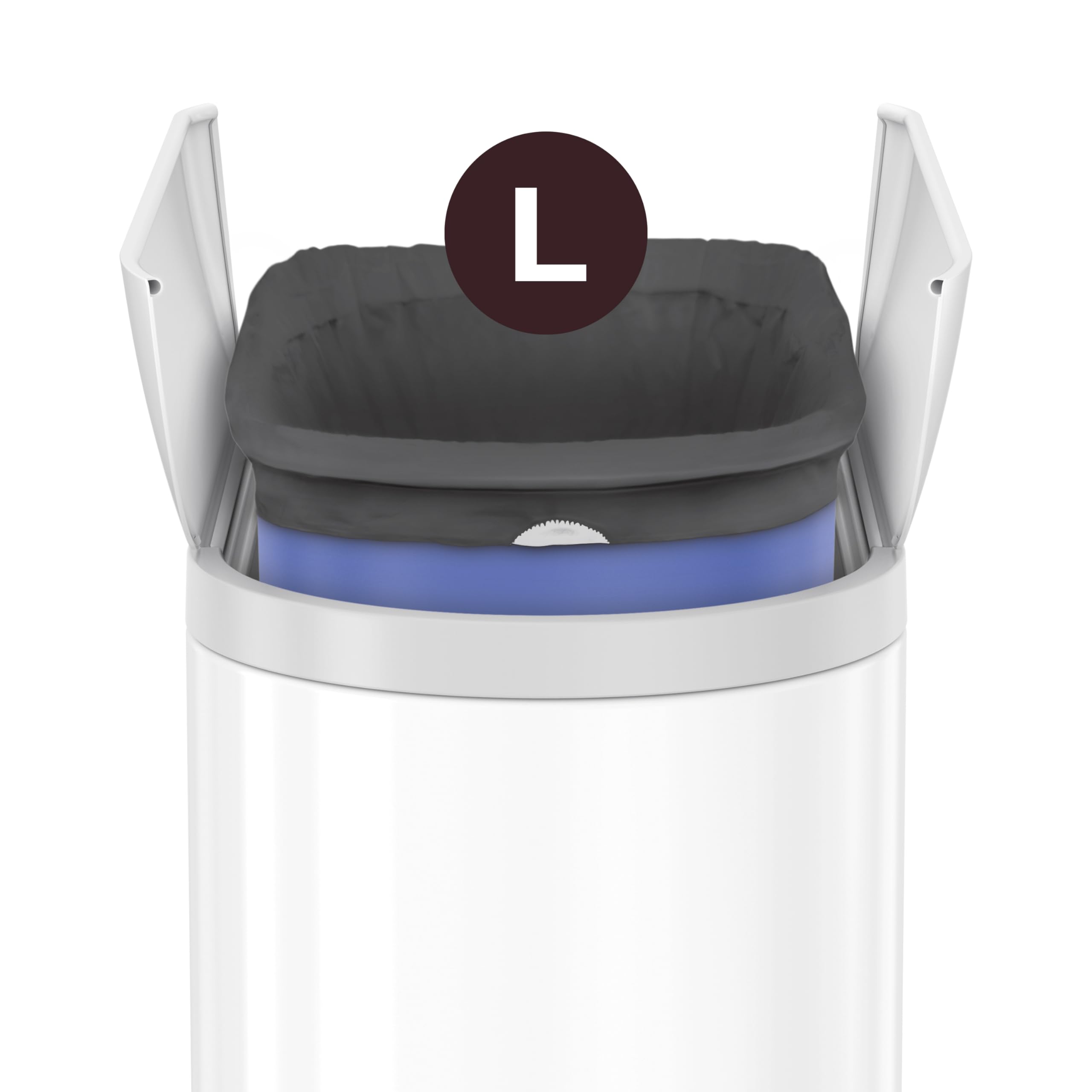 simplehuman Code L 40 Count, Genuine Custom Fit Liners, Drawstring Trash Bags in Dispenser Packs, 18 Liter / 4.7 Gallon - Image 5