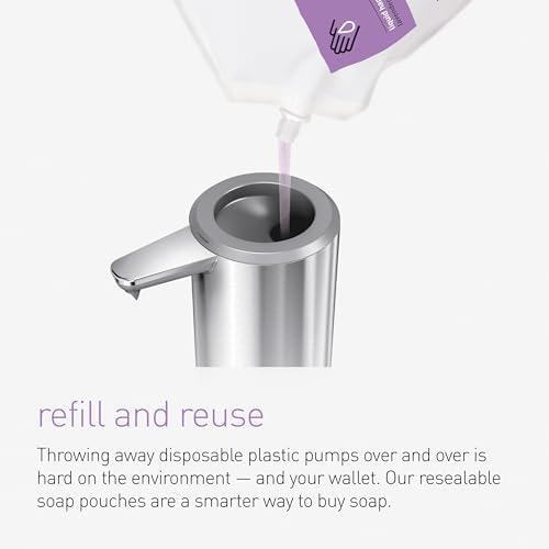 simplehuman Mandarin Orange Moisturizing Liquid Hand Soap Refill Pouch, 34 Fl. Oz. - Image 5